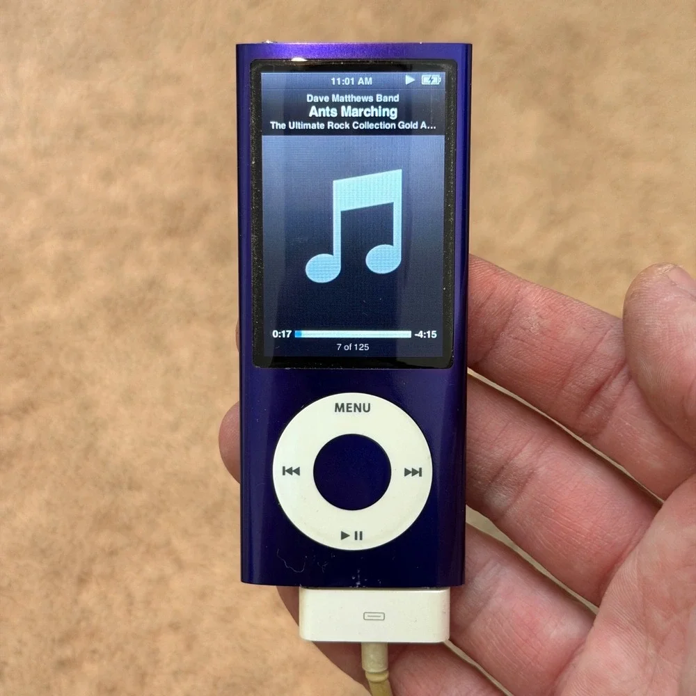 Apple iPod Nano 5th Gen Purple 8GB 16GB Model A1320 Music Player W/ Songs Tested